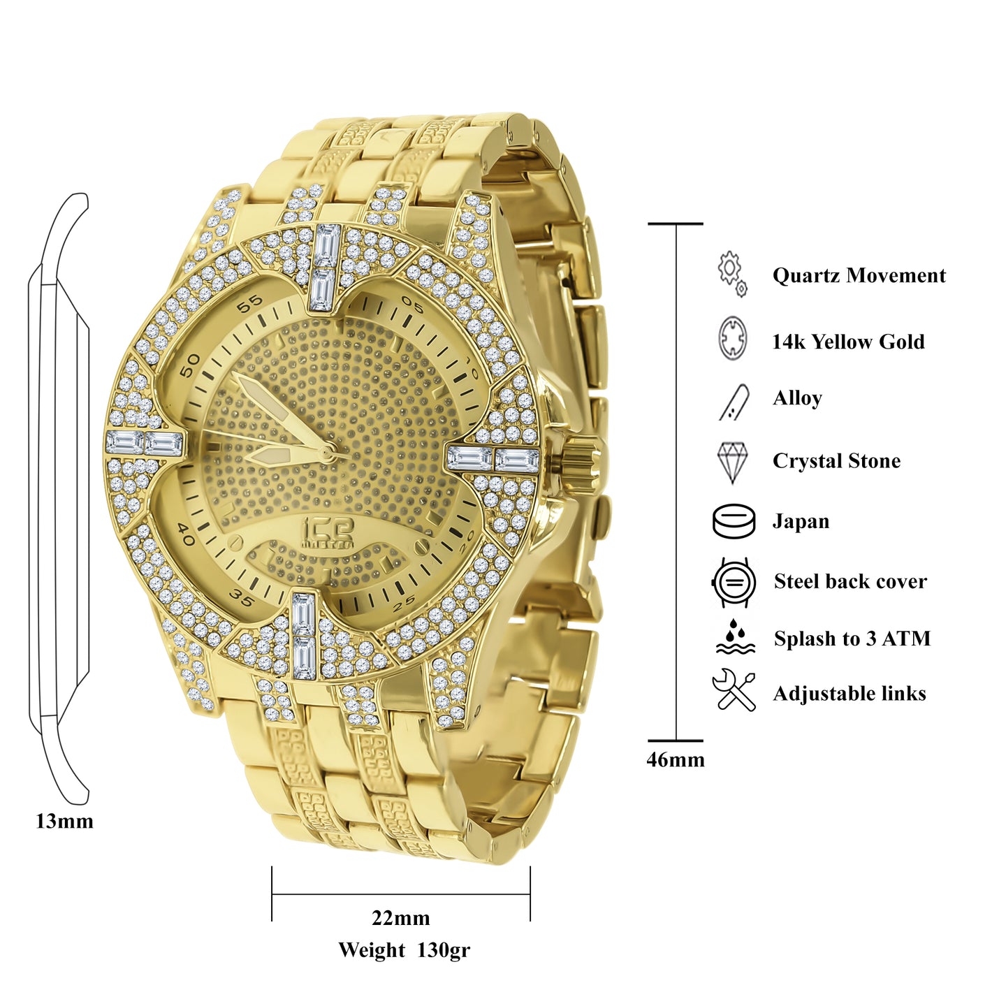 SOLITUDE FULLY ICE MASTER WATCH | 5624242