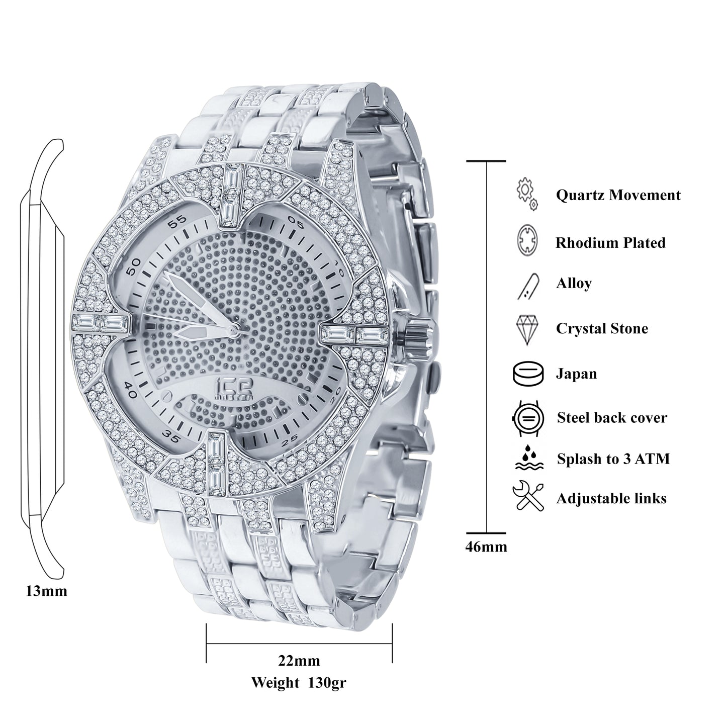 SOLITUDE FULLY ICE MASTER WATCH | 5624269