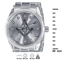 COLOSSAL MASONIC ICED METAL WATCH I 562451