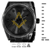 COLOSSAL MASONIC ICED METAL WATCH I 562453