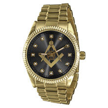 COLOSSAL MASONIC ICED METAL WATCH I 562458