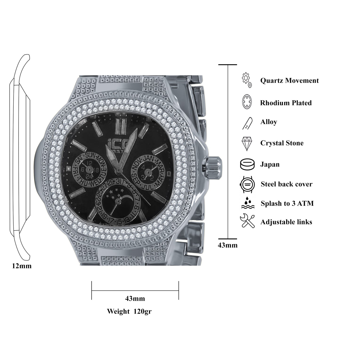 ENTHRAL HIP HOP METAL WATCH | 562537