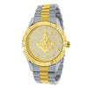 ARIES MASONIC ICED OUT HIP HOP METAL WATCH | 5629942