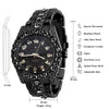 NIGHT SPARKLER HIP HOP METAL WATCH I 563013