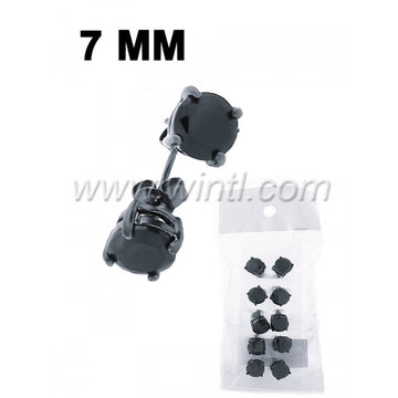 CZ diamond stud earrings