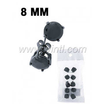 CZ diamond stud earrings