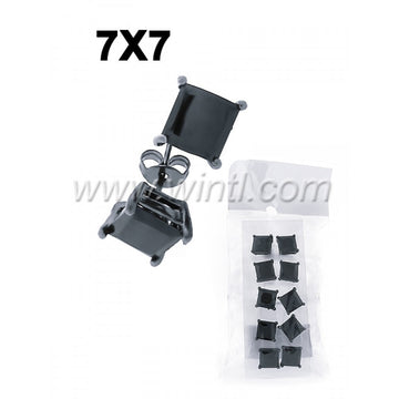 CZ diamond stud earrings