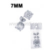 CZ diamond stud earrings