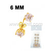 CZ diamond stud earrings