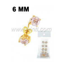 CZ diamond stud earrings