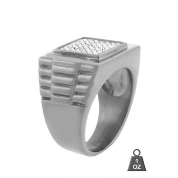 CZ Steel Ring Square 932411