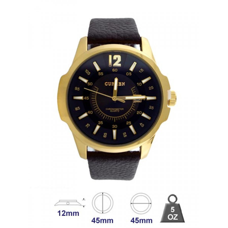 Waterproof watch leather band for Men