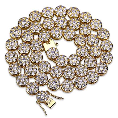 CZ FLOWER CHAIN ONE ROW IN 18''-30'' - 960043