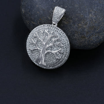 Green 925 Pendant with CZ Stone  | 9210161