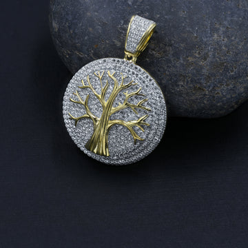 Green 925 Pendant with CZ Stone  | 9210162