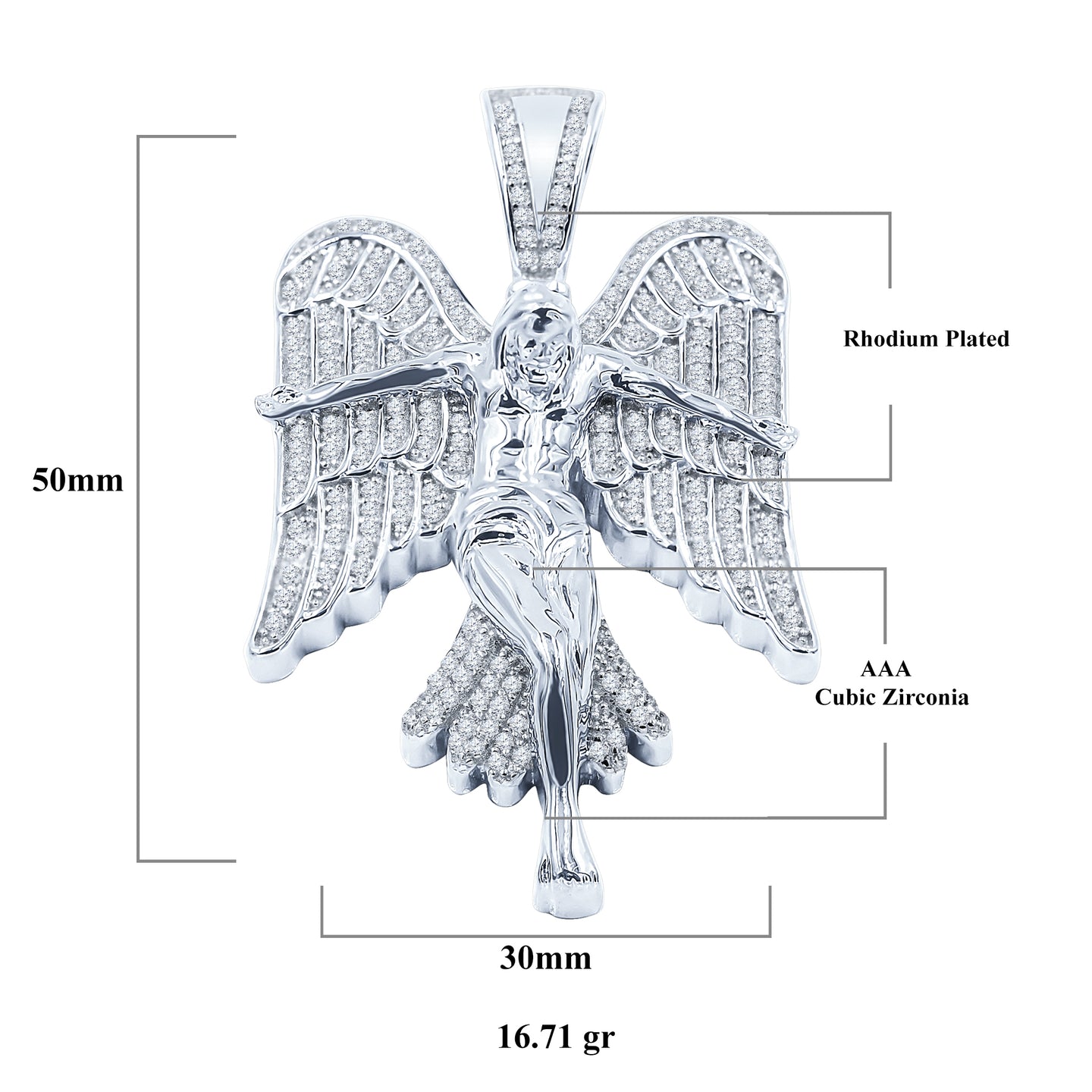 Crest 925 Pendant with CZ Stone  | 9210171