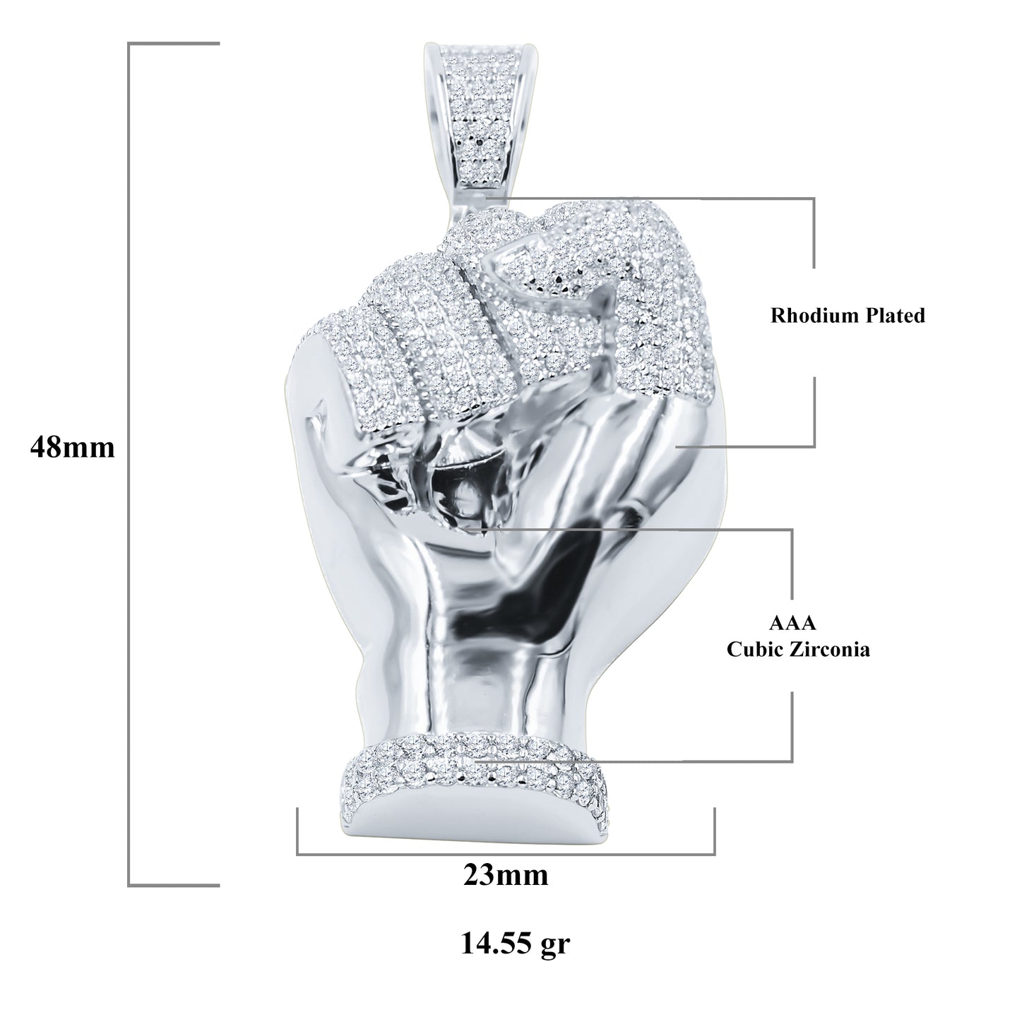 Gesture 925 Pendant with CZ Stone  | 9210181