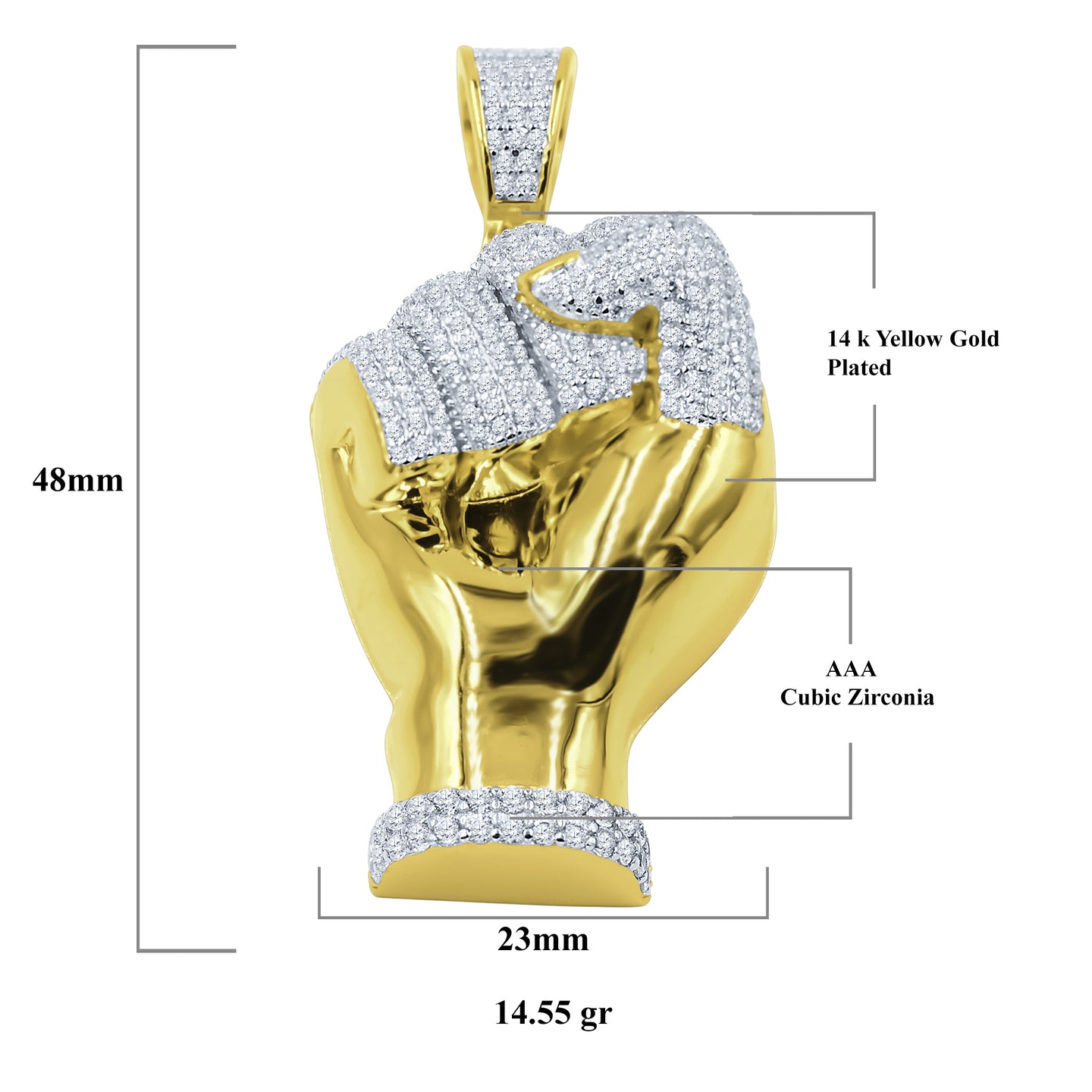 Gesture 925 Pendant with CZ Stone  | 9210182