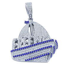 Pirate Ship 925 Pendant with CZ Stone  | 9210191