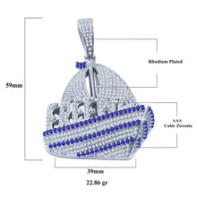 Pirate Ship 925 Pendant with CZ Stone  | 9210191