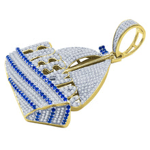 Pirate Ship 925 Pendant with CZ Stone  | 9210192