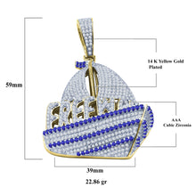 Pirate Ship 925 Pendant with CZ Stone  | 9210192