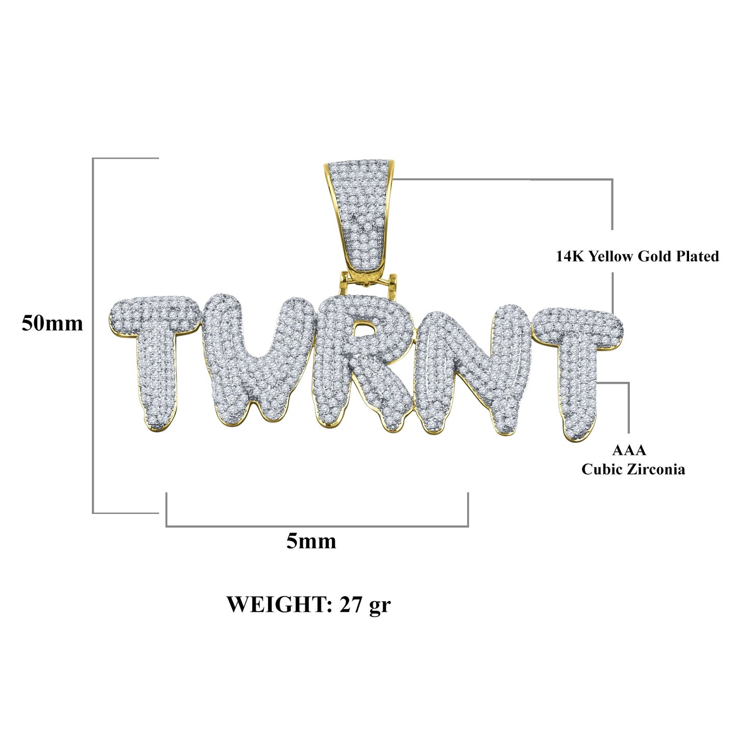 TURNT CZ 925 Pendant |9211492
