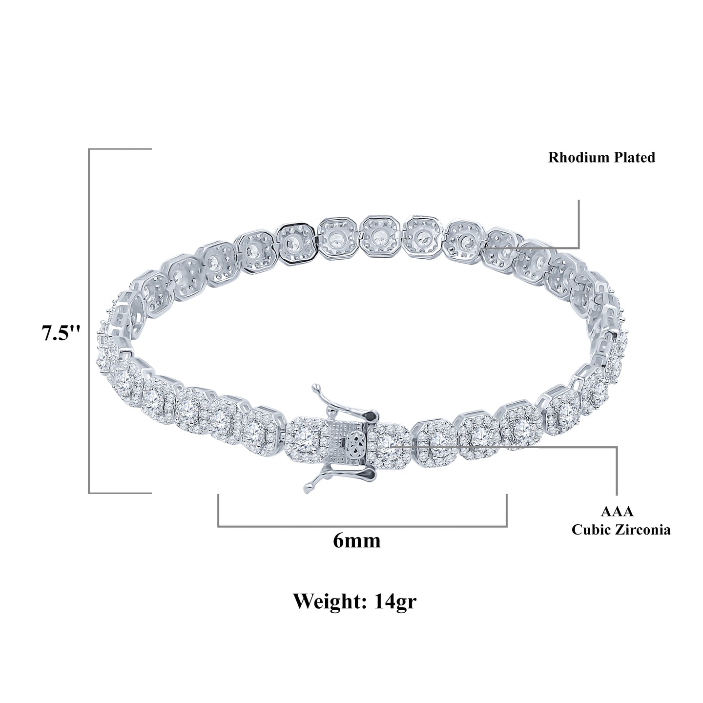 ICECUBE 6MM SQUARE TENNIS Bracelet | 962481