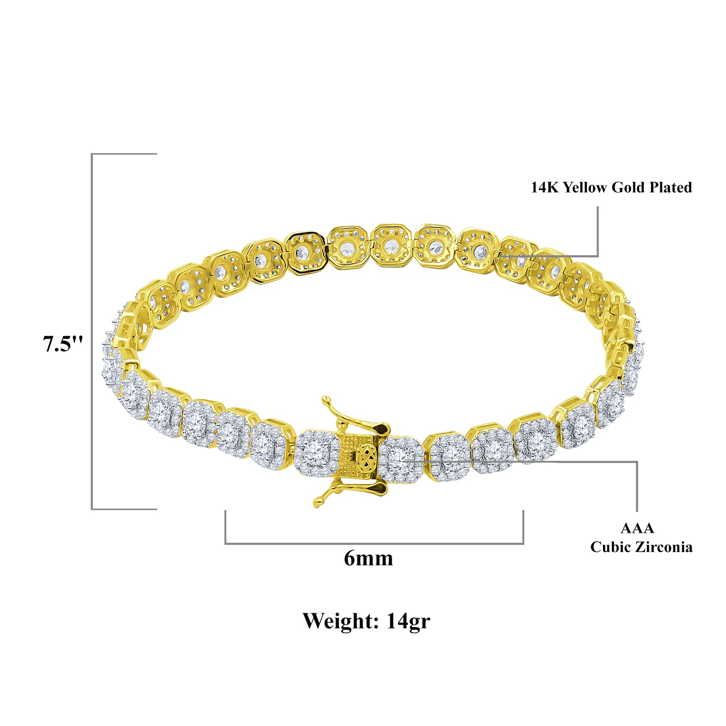 ICECUBE 6MM SQUARE TENNIS Bracelet | 962481