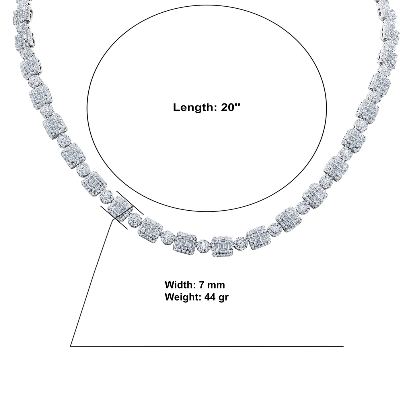 COZY 6MM SQUARE TENNIS CHAIN | 9212111