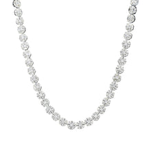 GLARING SILVER ICED OUT CZ CHAIN I  9220111