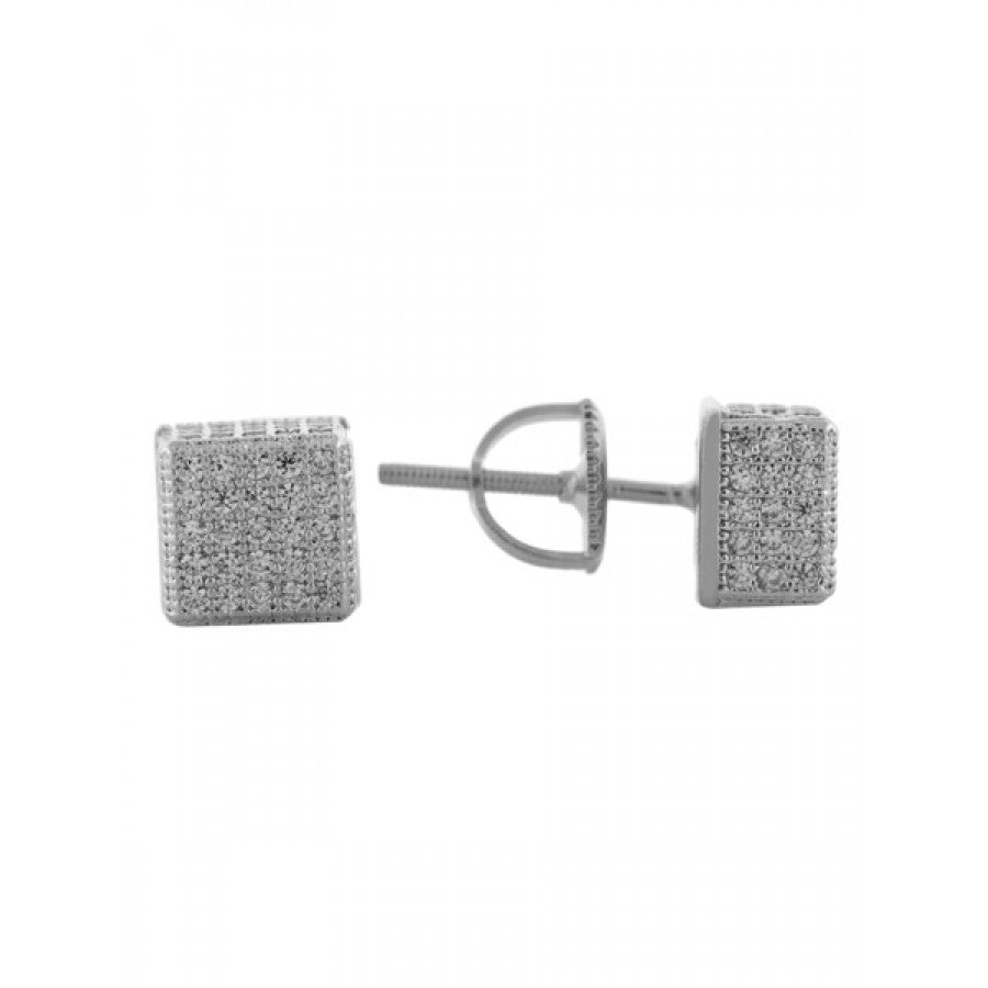 925 Sterling Silver Screw Back Earrings