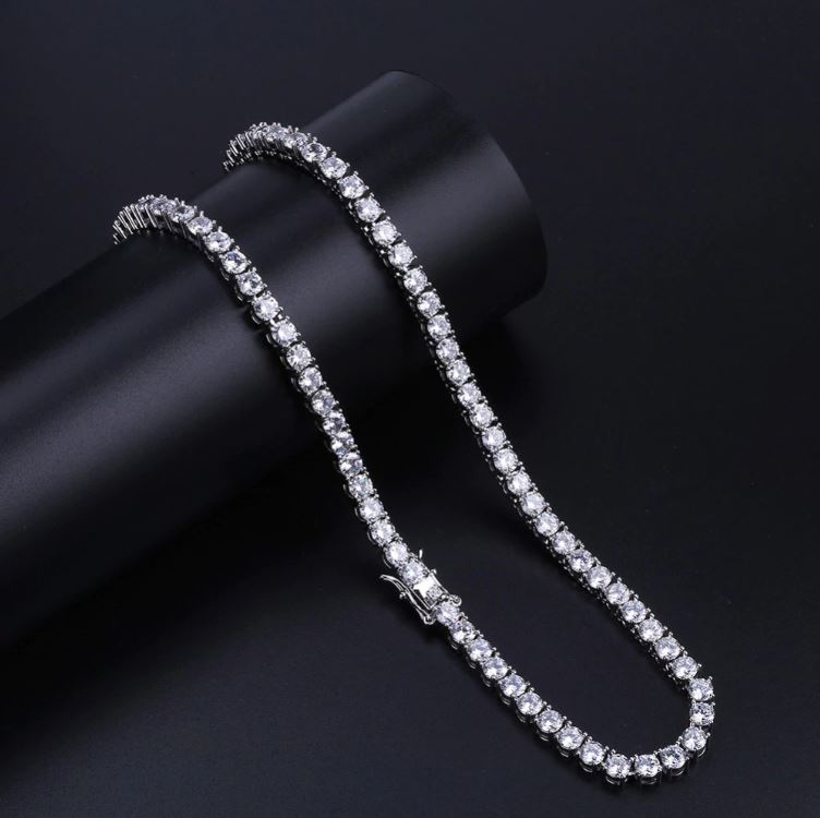 RADIOSUS 4MM SILVER MOISSANITE CHAIN  I 991491