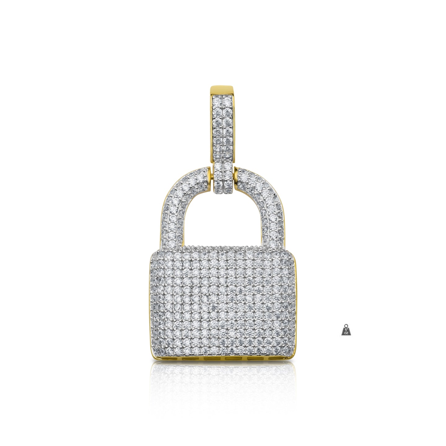 Silver-Lock-Pendant-CZ-928642