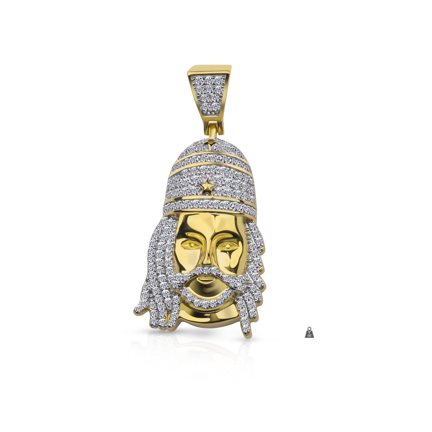 Silver-Jesus-Pendant-CZ-928692