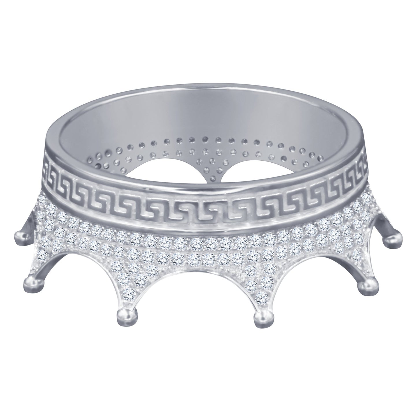 Crown 925 Silver Hip Hop Pendant