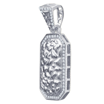 Silver Pendant with CZ Stone-929491