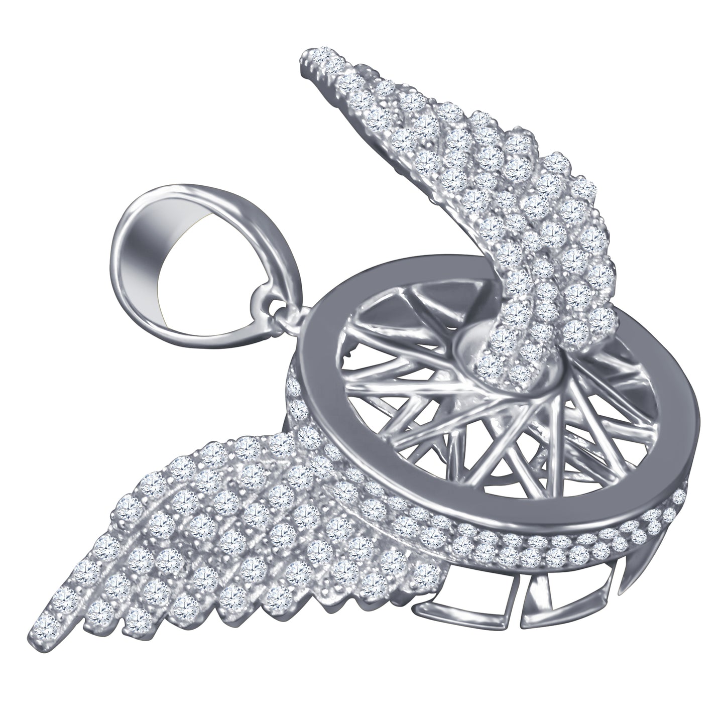 Silver Pendant with CZ Stone-929661