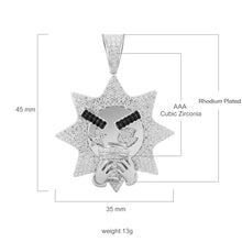 Sipping Sun Silver Pendant with CZ Stone-929957