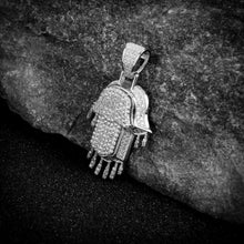 HAMSA HAND SILVER PENDANT-929971