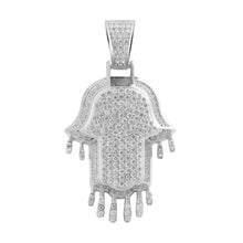 HAMSA HAND SILVER PENDANT-929971