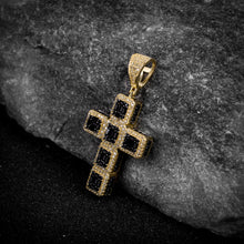 Cross Silver Pendant with CZ Stone-929988