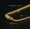 6 MM 14K Yellow Gold Solid Franco 24" Iced out Lock Chain