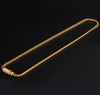 6 MM 14K Yellow Gold Solid Franco 24" Iced out Lock Chain