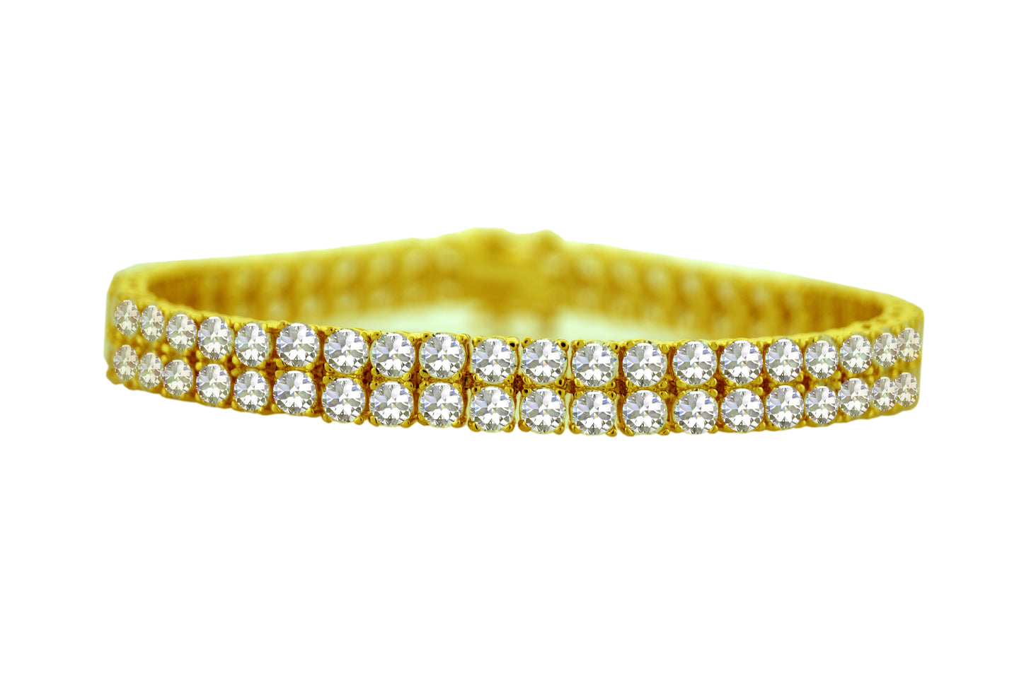 CZ Two Row Bracelet 960052