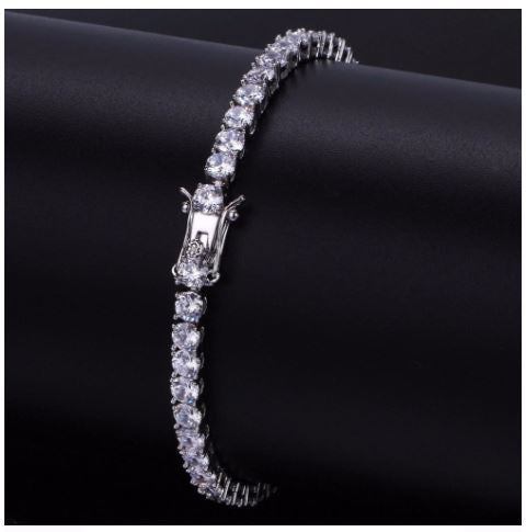 RADIOSUS 4MM SILVER MOISSANITE BRACELET  I 991481