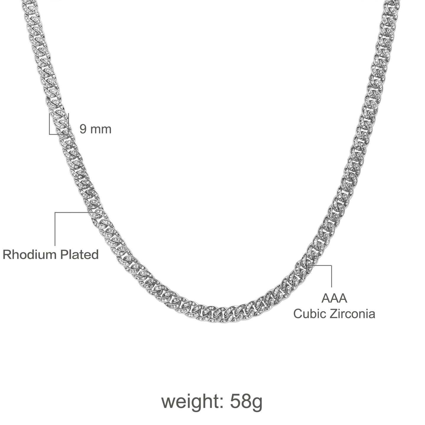 CREW 8MM Cuban Chain  | 970721