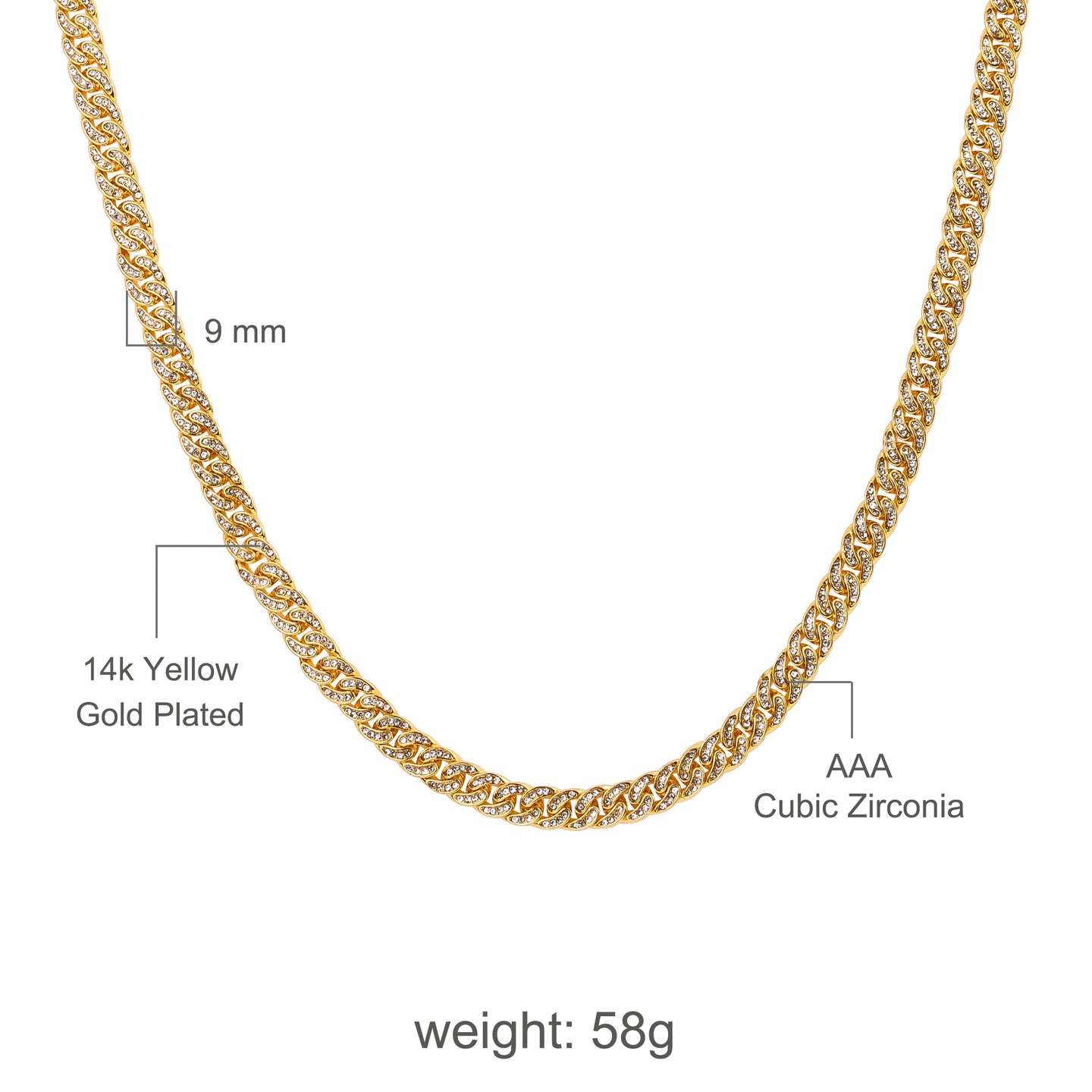 CREW 8MM Cuban Chain  | 970722