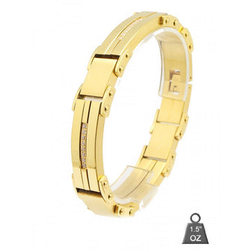 Stainless Steel bracelet with CZ B80132