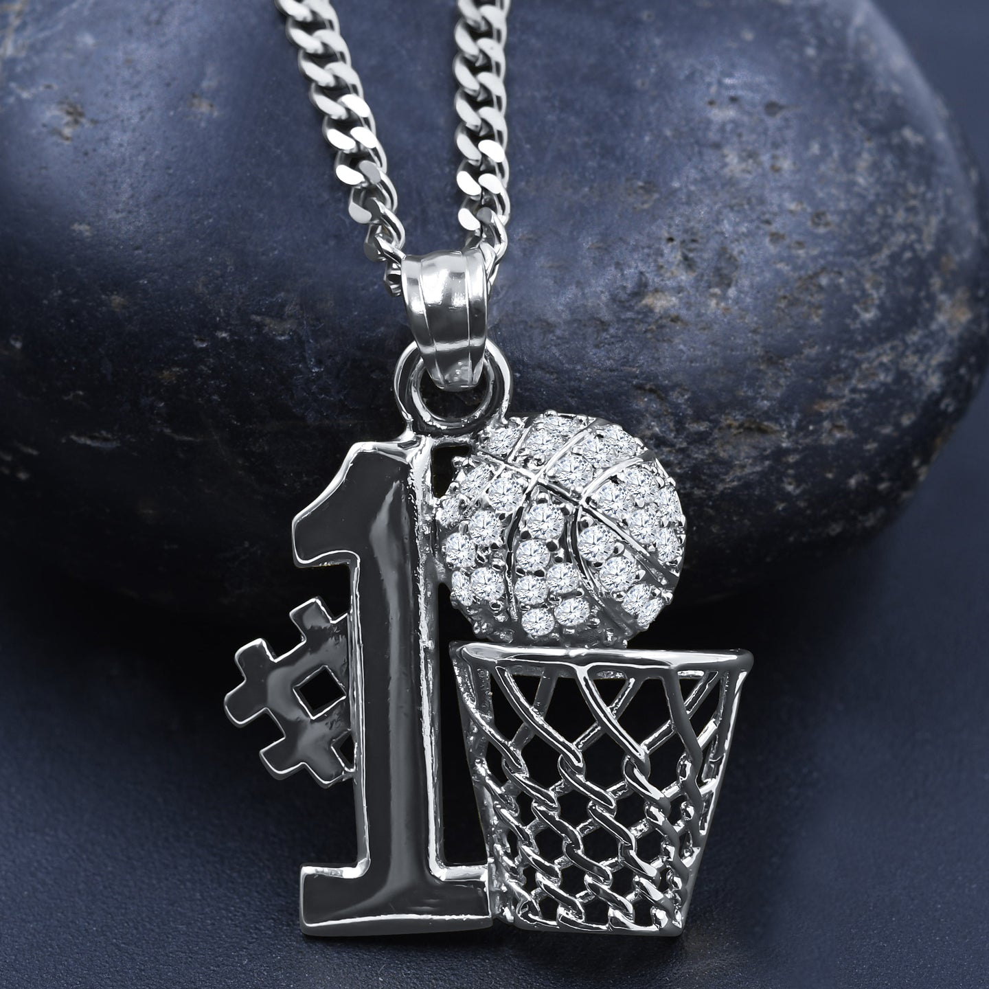 ARDENT STAINLESS STEEL CHAIN AND CHARM I D913201